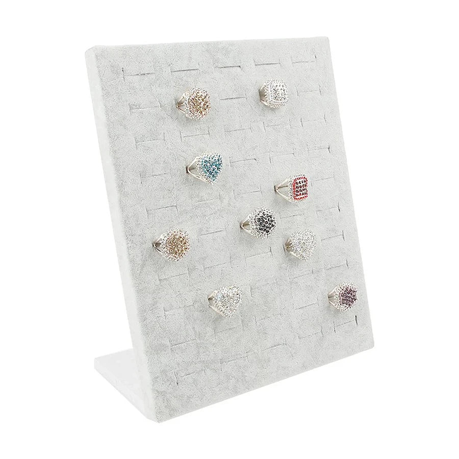 1pc, 50-ring display stand, suitable for storing and displaying rings. The color is: black, gray.