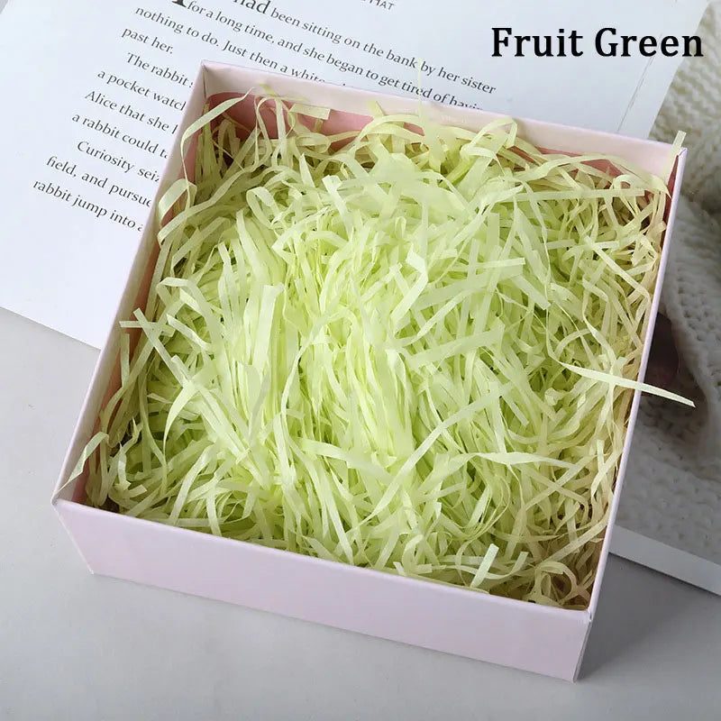 100g Colorful Raffia Shredded Paper Candy Boxes DIY Gift Box Filling Material Tissue Party Gift Packaging Filler Decor