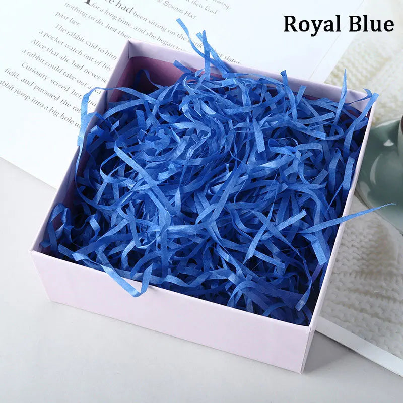 100g Colorful Raffia Shredded Paper Candy Boxes DIY Gift Box Filling Material Tissue Party Gift Packaging Filler Decor