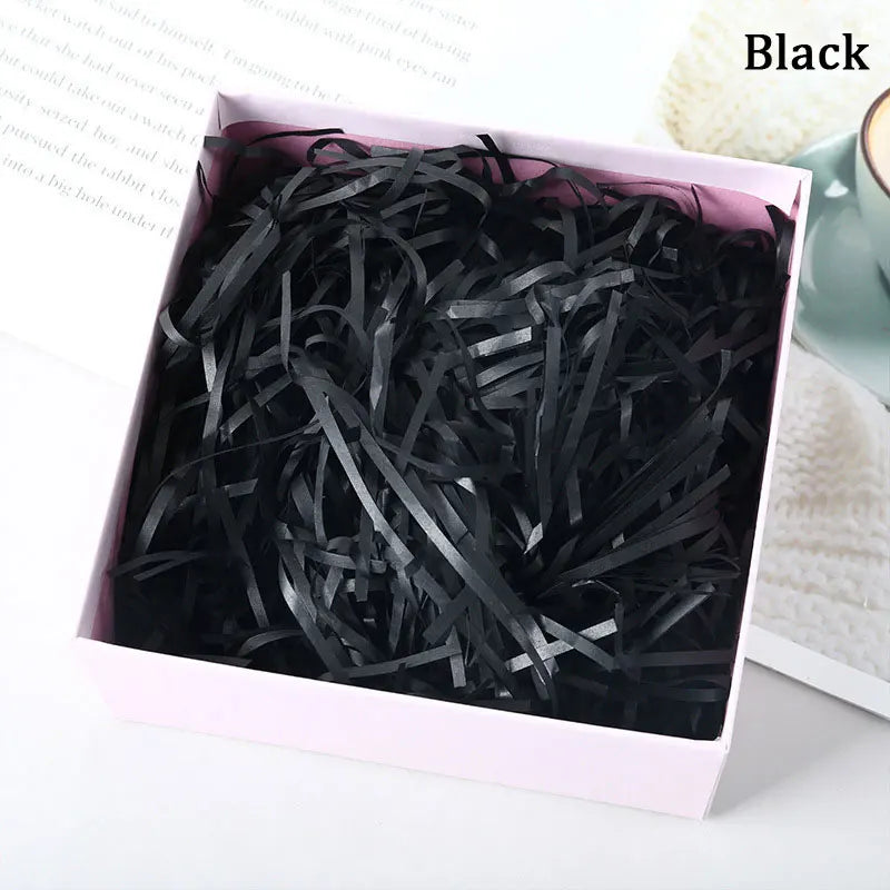 100g Colorful Raffia Shredded Paper Candy Boxes DIY Gift Box Filling Material Tissue Party Gift Packaging Filler Decor