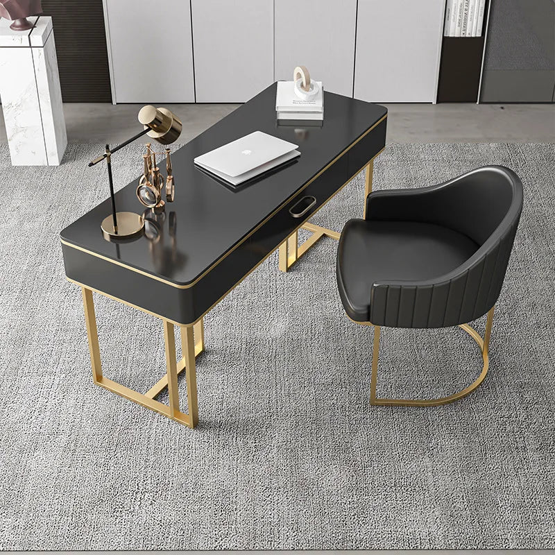 Modern Luxury Executive Office Desk Chair Set