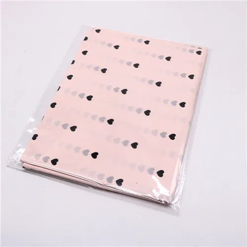10pcs Gold Tissue Paper DIY Gift Wrapping Paper Handmade Craft Leopard Star Pattern Floral Packaging Material Arts Supplies