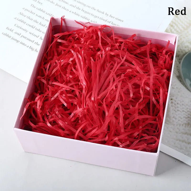 100g Colorful Raffia Shredded Paper Candy Boxes DIY Gift Box Filling Material Tissue Party Gift Packaging Filler Decor