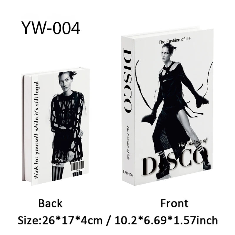 Fashion Luxury Fake Books Decoration Perfume Girl Magazine Simulation Book Shooting Coffee Table Villa Hotel Decor Props