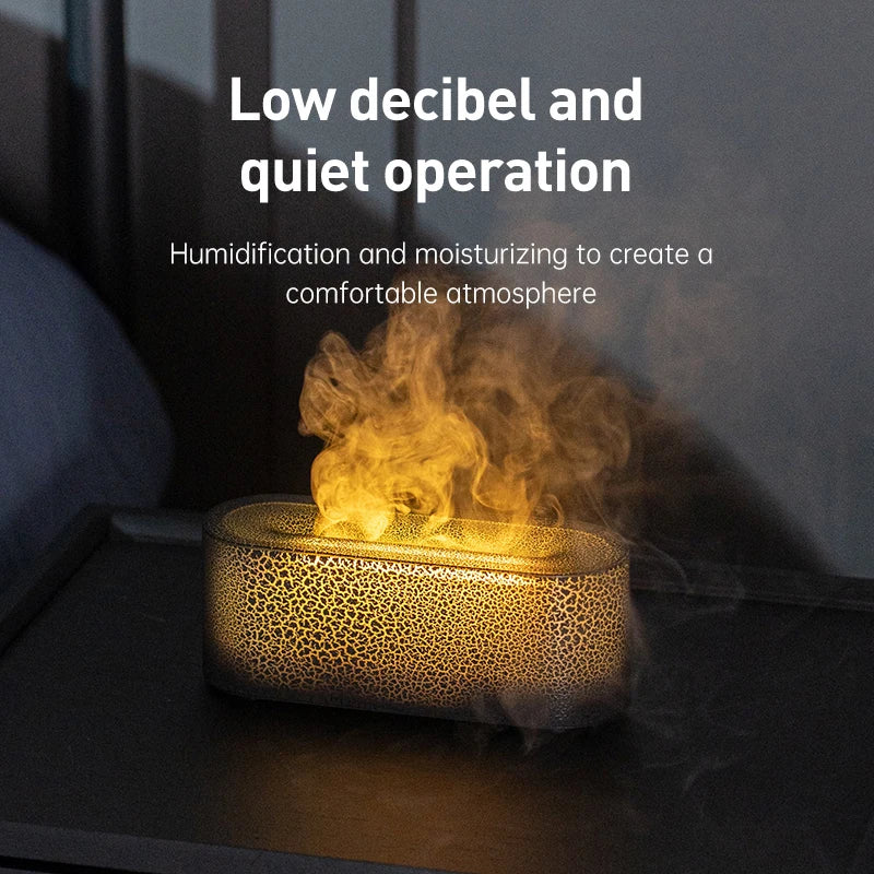 Vissko Flame Aroma Diffuser RGB Air Humidifier Ultrasonic Cool Mist
