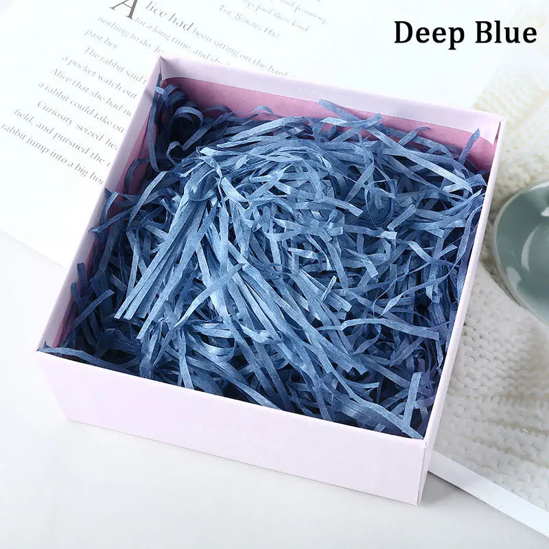 100g Colorful Raffia Shredded Paper Candy Boxes DIY Gift Box Filling Material Tissue Party Gift Packaging Filler Decor