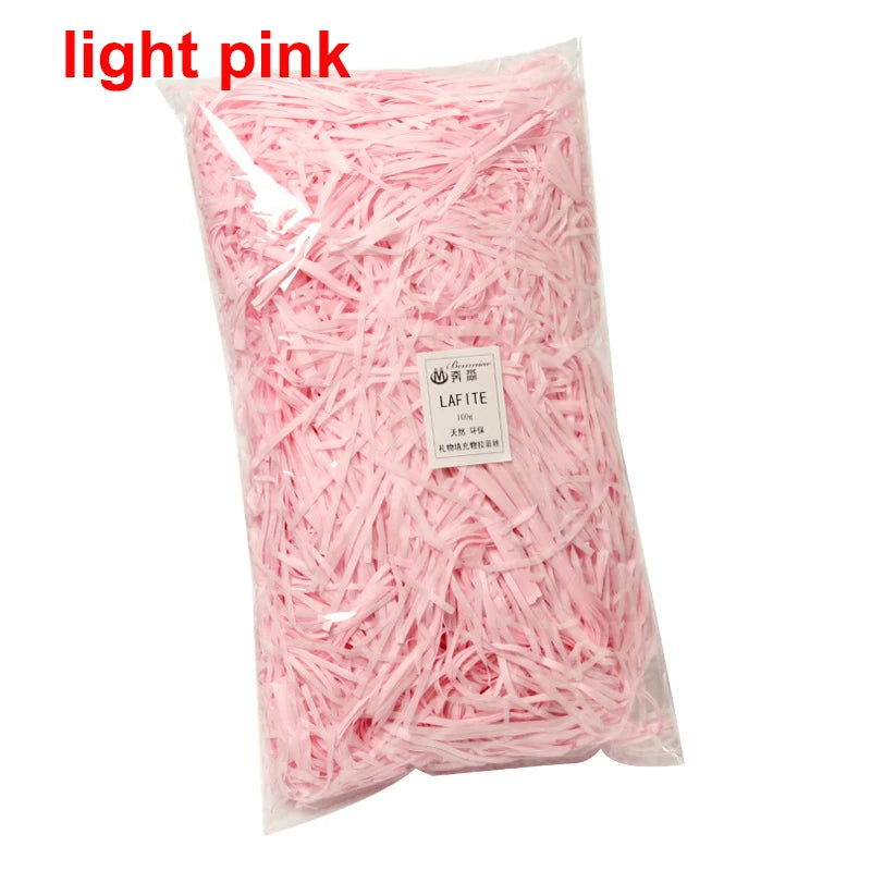 DIY Paper Raffia Shredded Paper Decor Confetti Wedding Birthday Christmas Gift Box Filling Material Tissue Packaging Filler