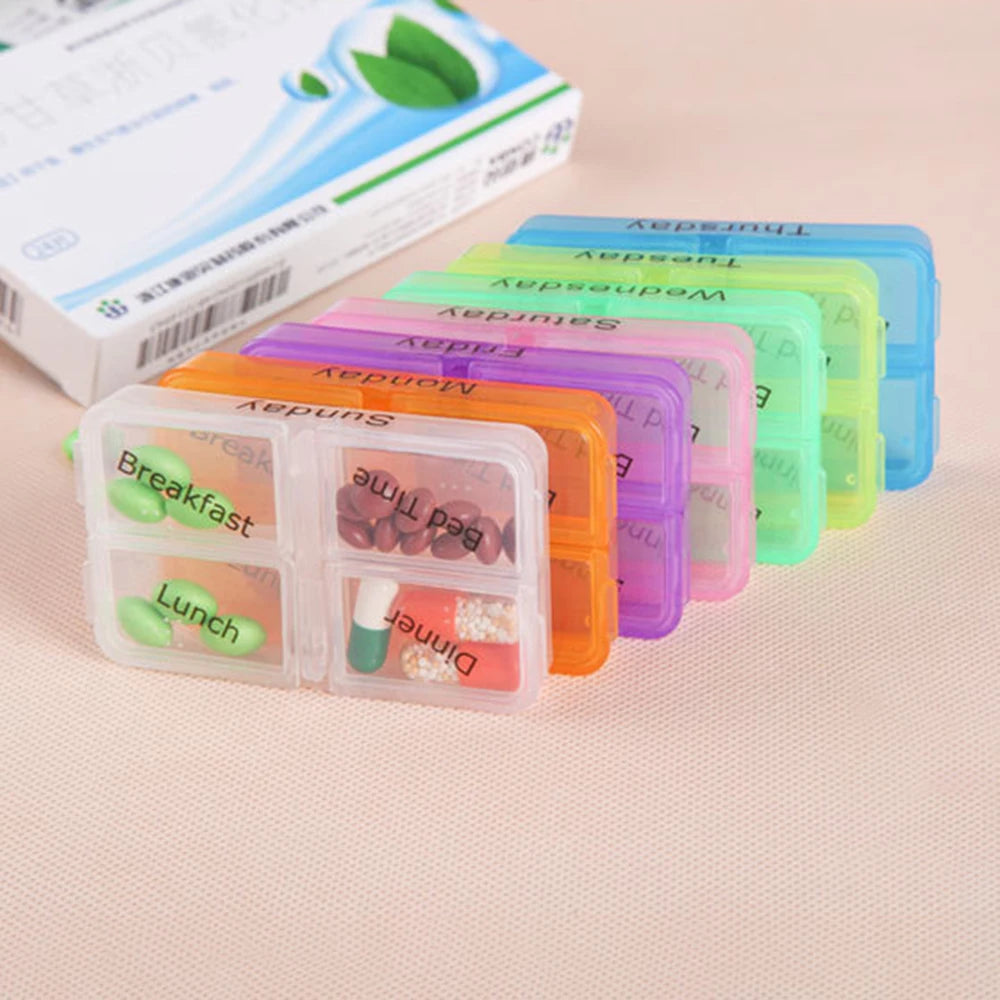 28 Compartment Plastic Medicine Box Drawer Style Organizer for Home Health Care Storage medicine organizer shelf
