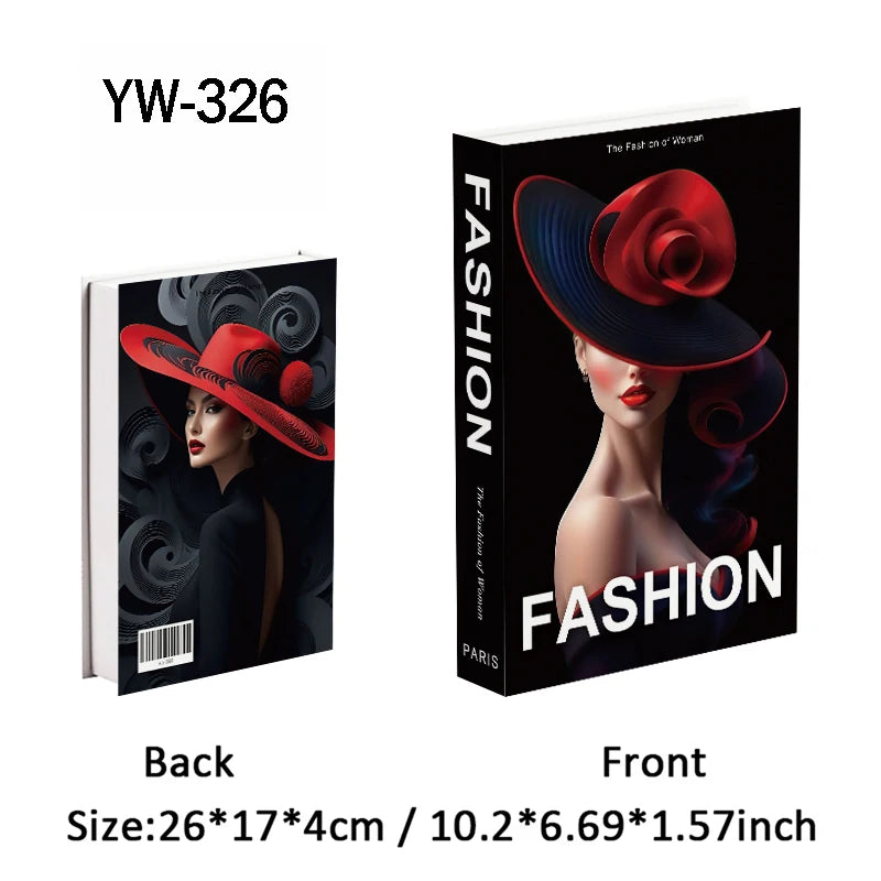 Fashion Luxury Fake Books Decoration Perfume Girl Magazine Simulation Book Shooting Coffee Table Villa Hotel Decor Props