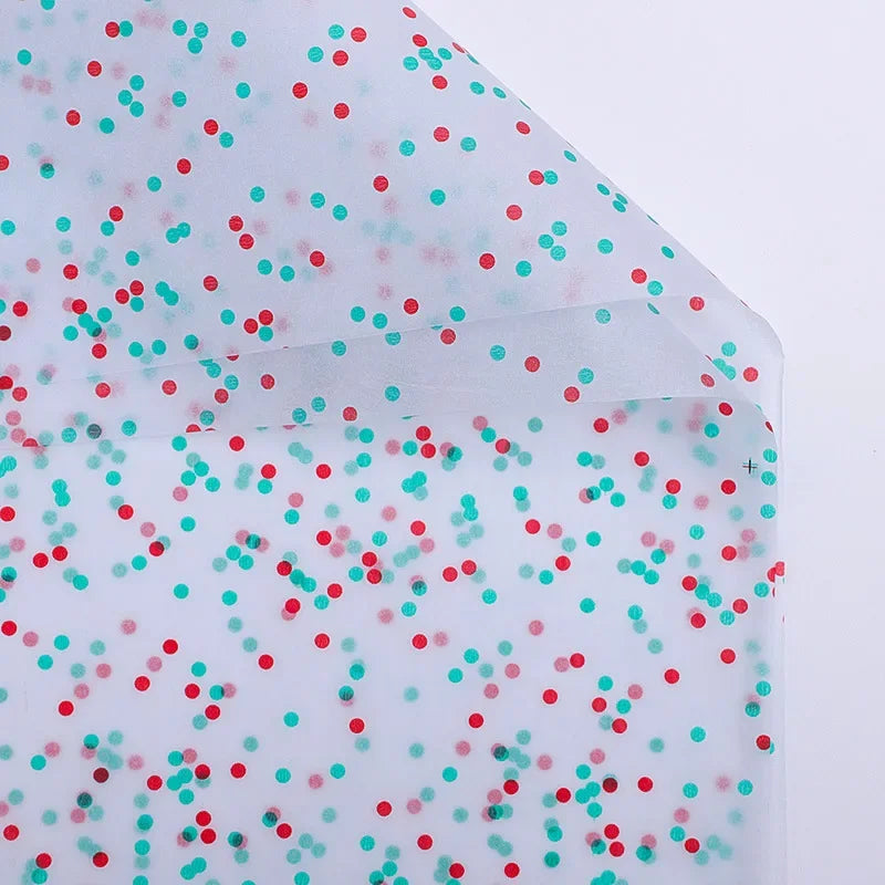10pcs Two-color Dot Tissue Paper Birthday Gift Packaging Valentine's Sydney Paper Fireworks Packaging Paper Wrap for Gift