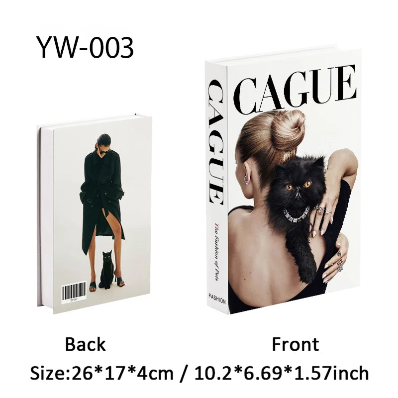 Fashion Luxury Fake Books Decoration Perfume Girl Magazine Simulation Book Shooting Coffee Table Villa Hotel Decor Props