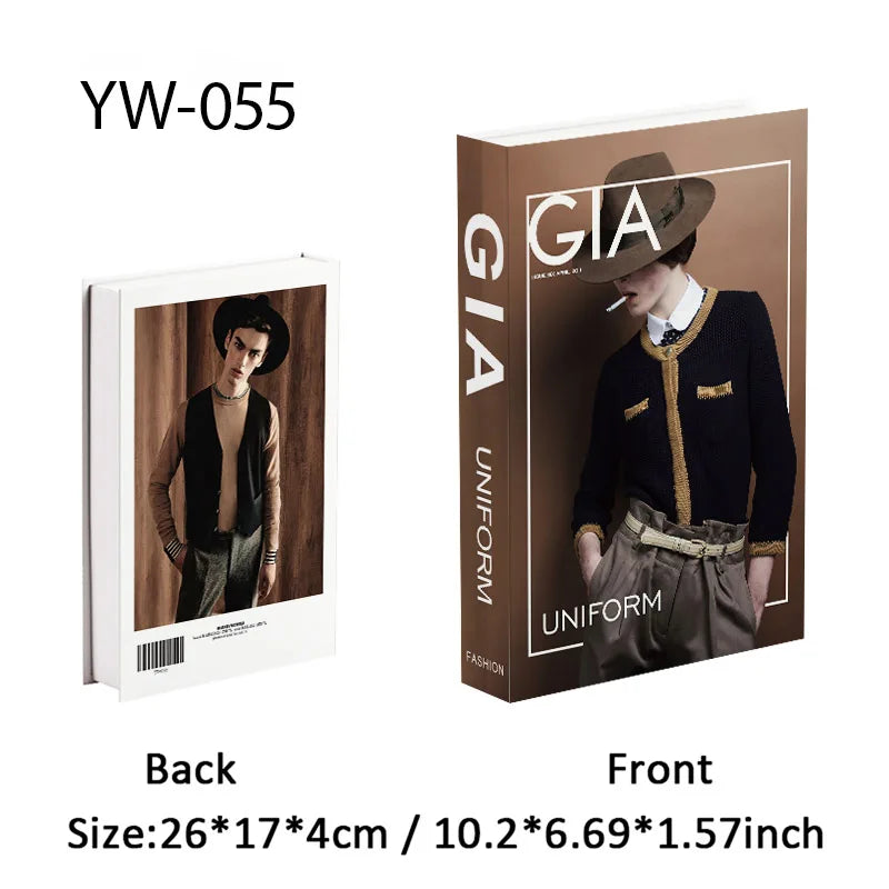 Fashion Luxury Fake Books Decoration Perfume Girl Magazine Simulation Book Shooting Coffee Table Villa Hotel Decor Props