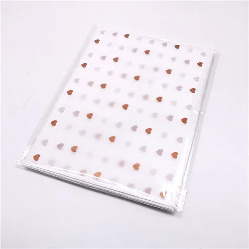 10pcs Gold Tissue Paper DIY Gift Wrapping Paper Handmade Craft Leopard Star Pattern Floral Packaging Material Arts Supplies