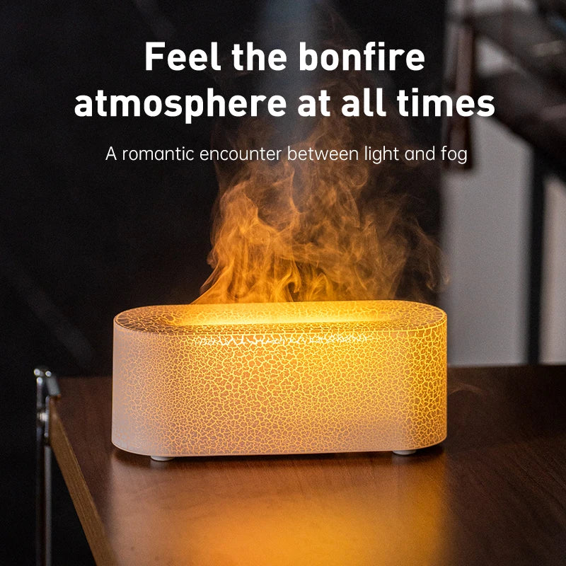Vissko Flame Aroma Diffuser RGB Air Humidifier Ultrasonic Cool Mist