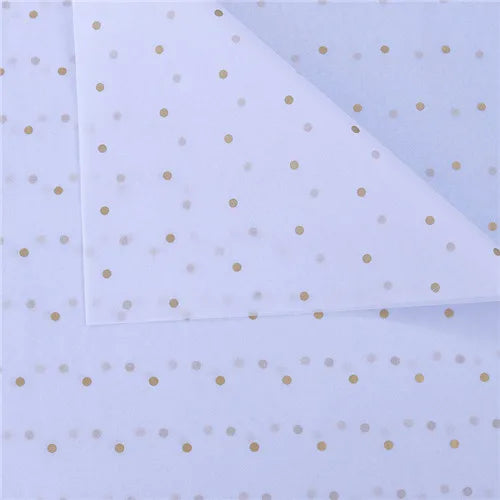 10 Sheets/lot 50*70 Cm Gift Wrapping Paper DIY Handmade Craft Star Love Dot Pattern Tissue Paper Floral Packaging Material