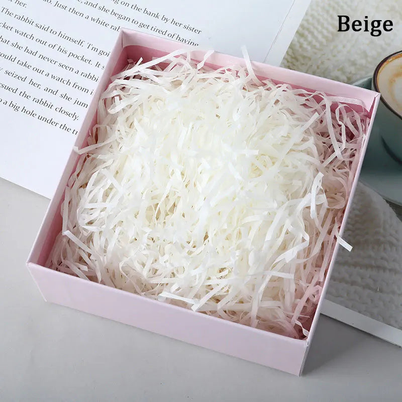 100g Colorful Raffia Shredded Paper Candy Boxes DIY Gift Box Filling Material Tissue Party Gift Packaging Filler Decor