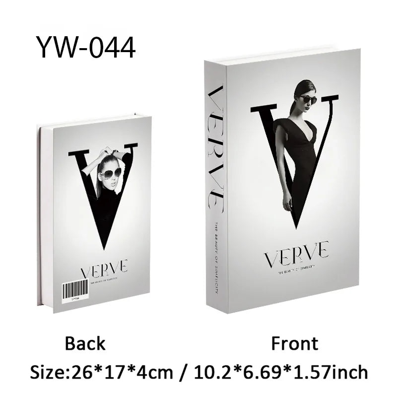 Fashion Luxury Fake Books Decoration Perfume Girl Magazine Simulation Book Shooting Coffee Table Villa Hotel Decor Props