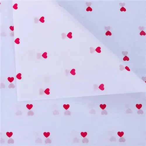 10 Sheets/lot 50*70 Cm Gift Wrapping Paper DIY Handmade Craft Star Love Dot Pattern Tissue Paper Floral Packaging Material