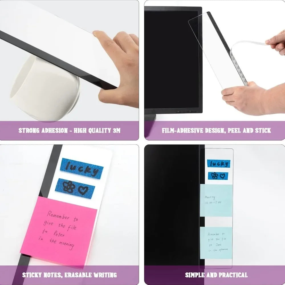 Desk Side Sticky Note Organizer Clip for Home- Office