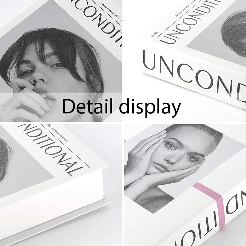 Fashion Luxury Fake Books Decoration Perfume Girl Magazine Simulation Book Shooting Coffee Table Villa Hotel Decor Props