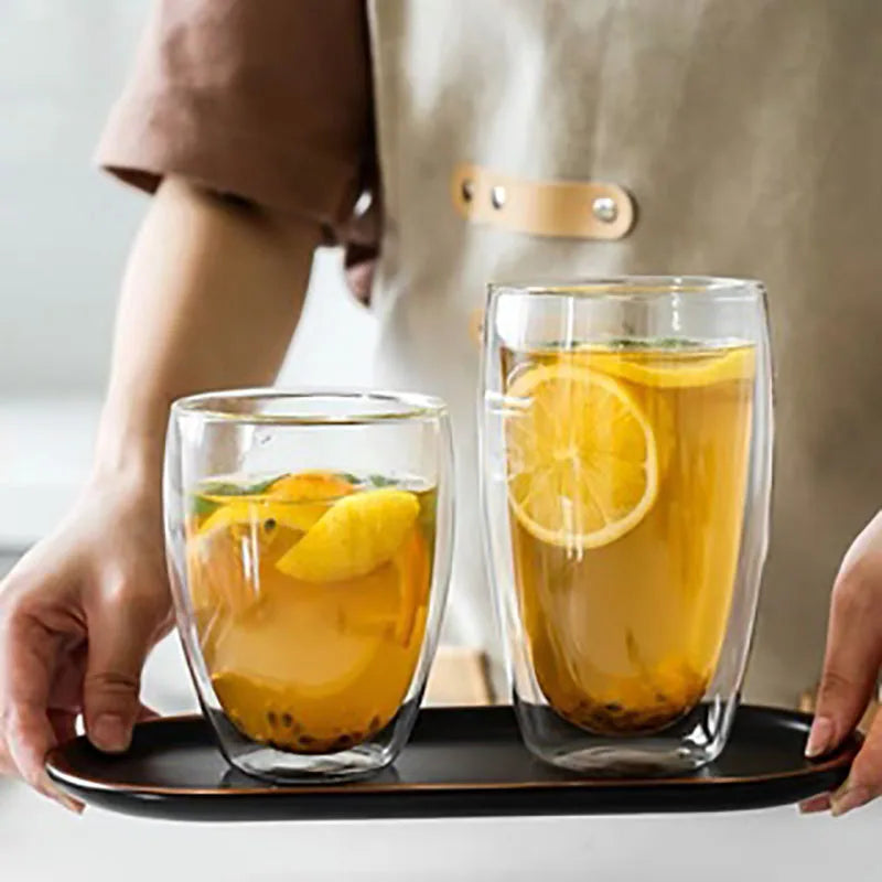 Heat-Resistant Double Wall Glass Cup