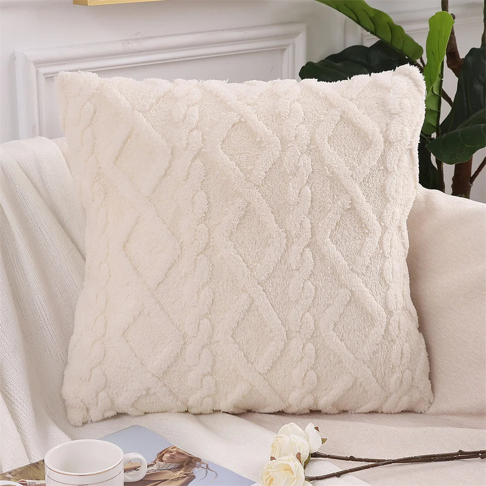 Kitinjoy Throw Pillow Covers 40x40 For Sofa Decro Soft Plush Cushion Covers 50x50cm Home And Decoration Luxury Throw Pillow Case