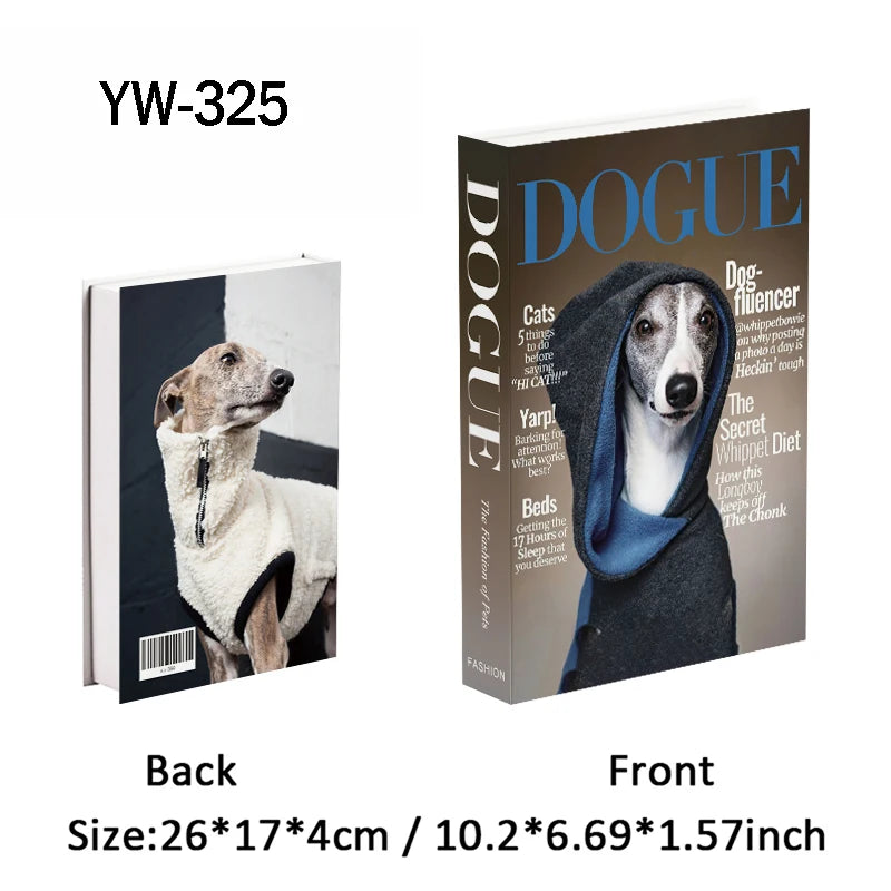Fashion Luxury Fake Books Decoration Perfume Girl Magazine Simulation Book Shooting Coffee Table Villa Hotel Decor Props