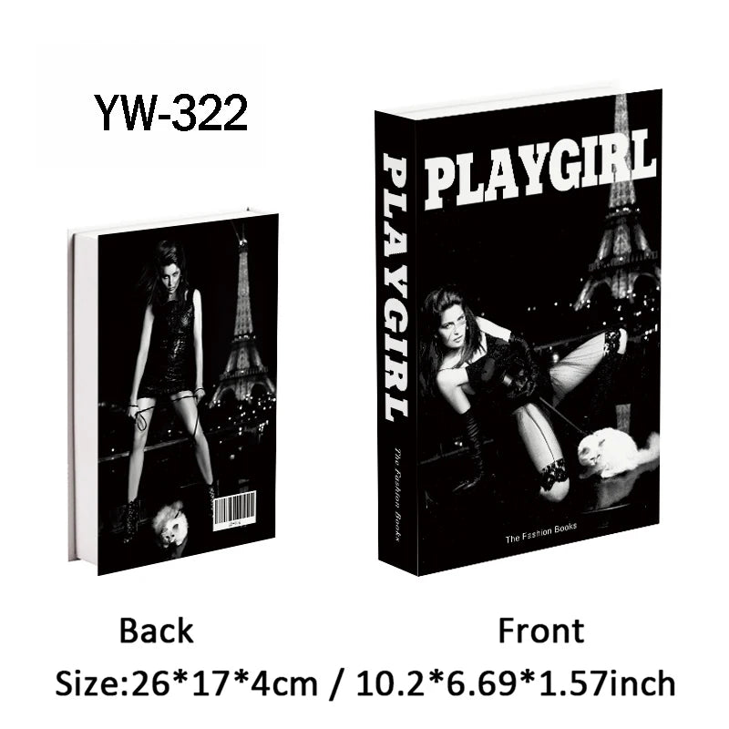 Fashion Luxury Fake Books Decoration Perfume Girl Magazine Simulation Book Shooting Coffee Table Villa Hotel Decor Props