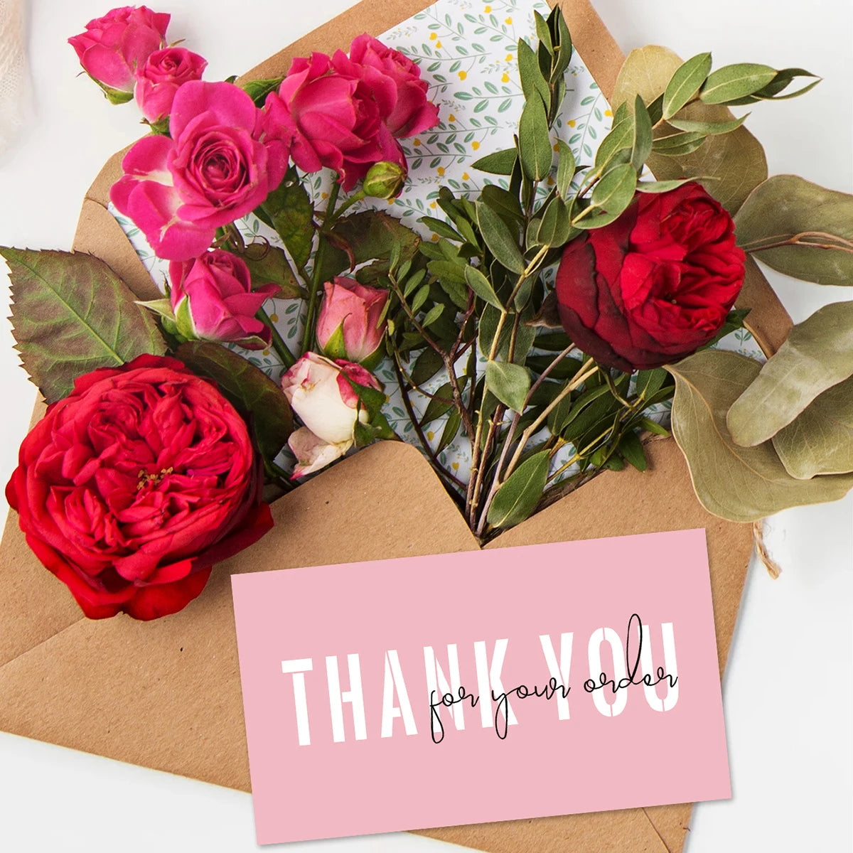 50pcs Thank You Card for Business,Party,Thank You Cards Small Business Supplies,Thank You For Your Order Card for Gift Packaging