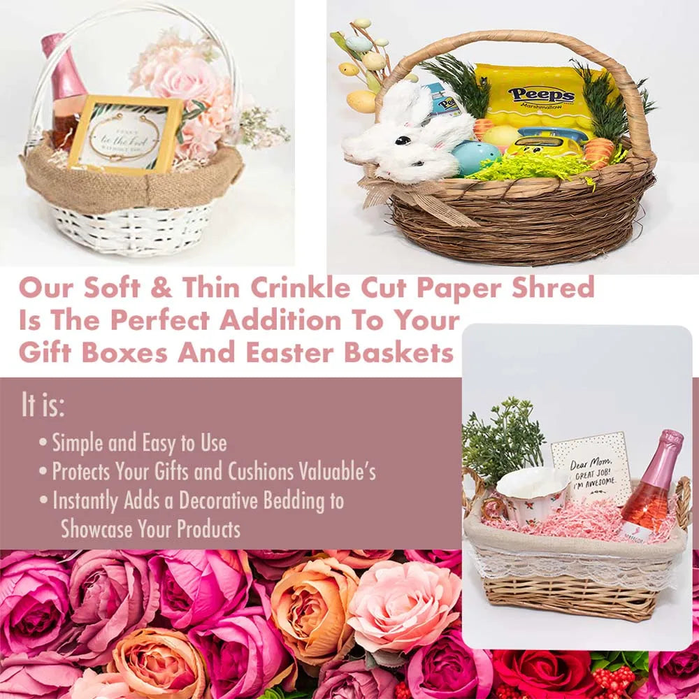 DIY Paper Raffia Shredded Paper Decor Confetti Wedding Birthday Christmas Gift Box Filling Material Tissue Packaging Filler