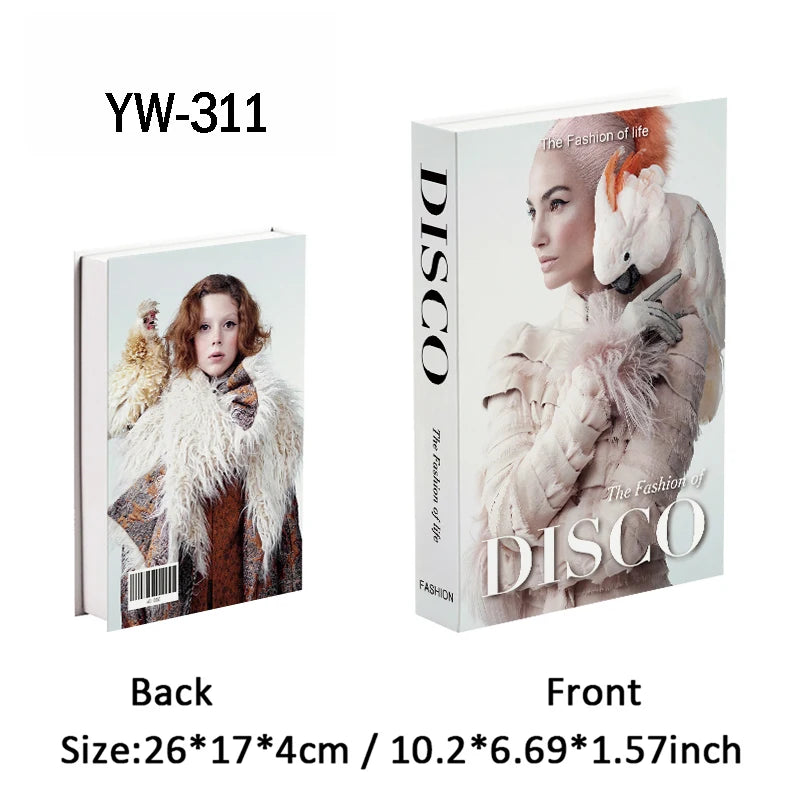 Fashion Luxury Fake Books Decoration Perfume Girl Magazine Simulation Book Shooting Coffee Table Villa Hotel Decor Props