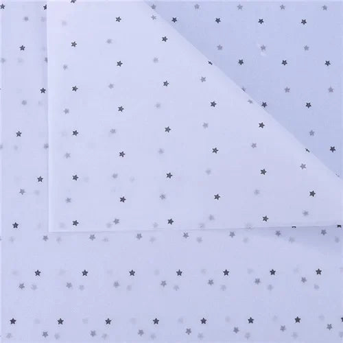 10 Sheets/lot 50*70 Cm Gift Wrapping Paper DIY Handmade Craft Star Love Dot Pattern Tissue Paper Floral Packaging Material