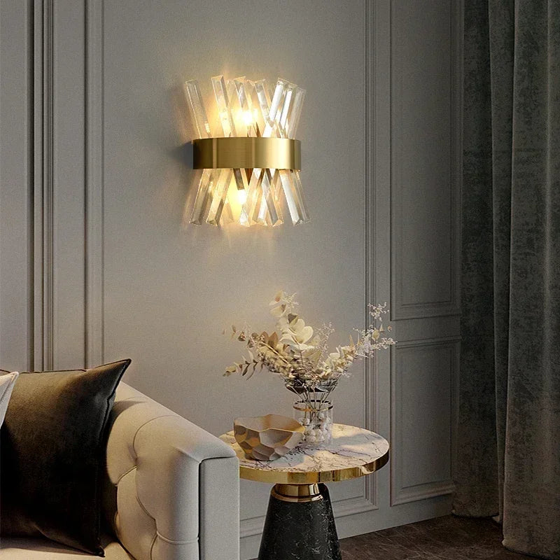 LED Luxury Crystal Wall Lamps