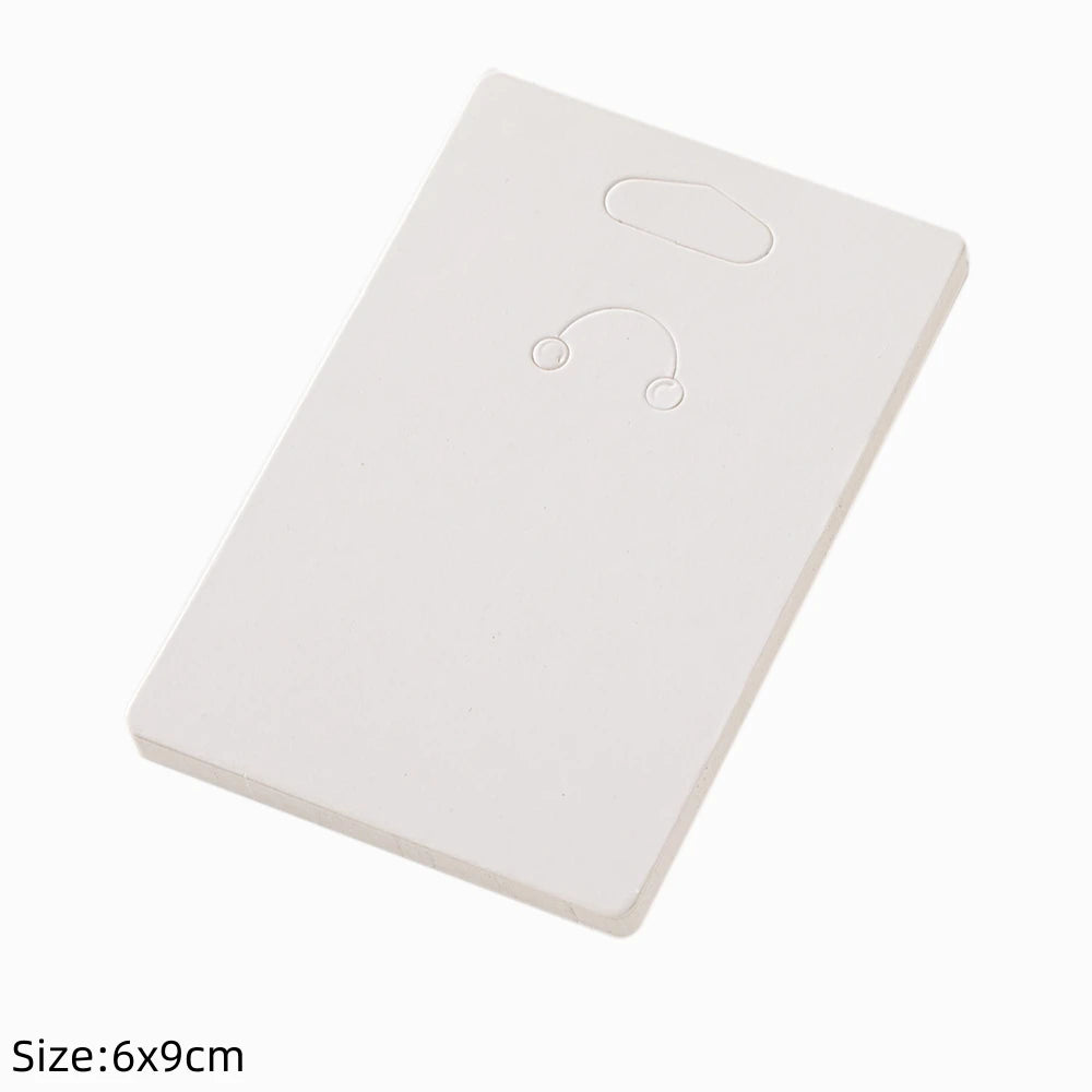 50pcs Keychain Display Card Key Ring for Keyring Jewelry Exhibitor Store Organizer Small Business Orders Packaging Supplies
