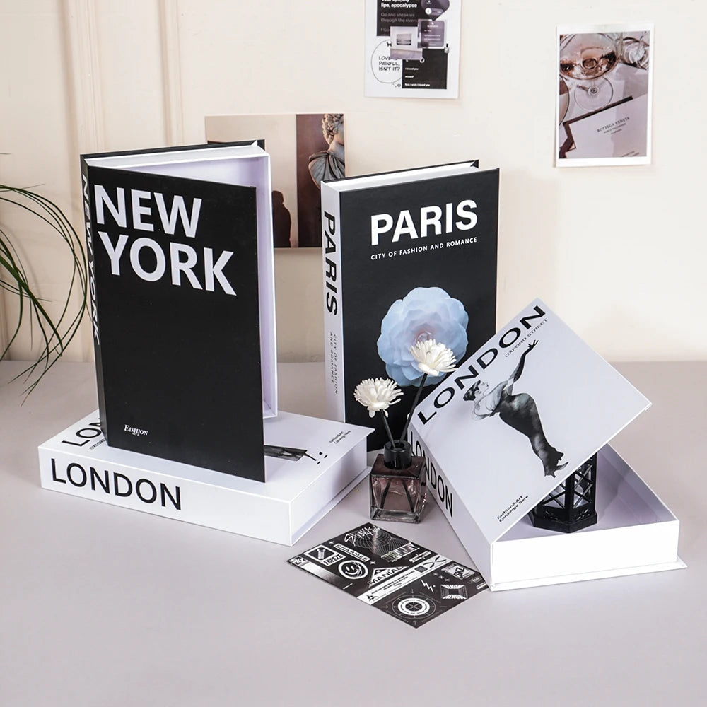 Fake Books For Decoration Simple Faux Books Ornament Coffee Table Addition Living Room Decoration Paris New York London