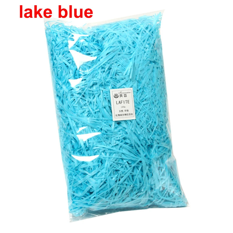 DIY Paper Raffia Shredded Paper Decor Confetti Wedding Birthday Christmas Gift Box Filling Material Tissue Packaging Filler