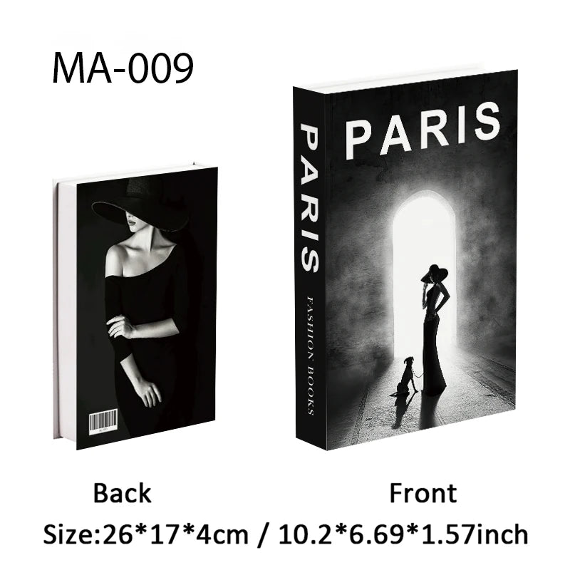 Fashion Luxury Fake Books Decoration Perfume Girl Magazine Simulation Book Shooting Coffee Table Villa Hotel Decor Props