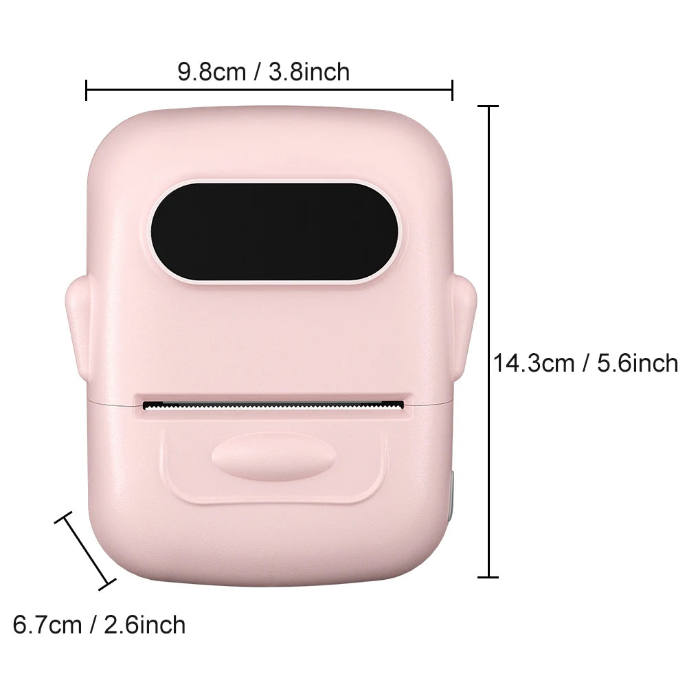 Marklife P50 Portable Label Maker Wireless Printer for Phone Office Home Barcode Clothing Jewelry Retail Mailing With roll Paper