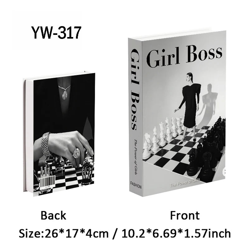 Fashion Luxury Fake Books Decoration Perfume Girl Magazine Simulation Book Shooting Coffee Table Villa Hotel Decor Props