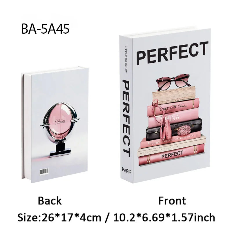 Fashion Luxury Fake Books Decoration Perfume Girl Magazine Simulation Book Shooting Coffee Table Villa Hotel Decor Props