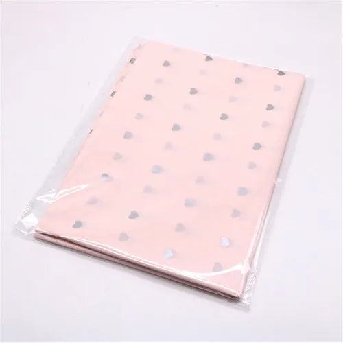 10pcs Gold Tissue Paper DIY Gift Wrapping Paper Handmade Craft Leopard Star Pattern Floral Packaging Material Arts Supplies