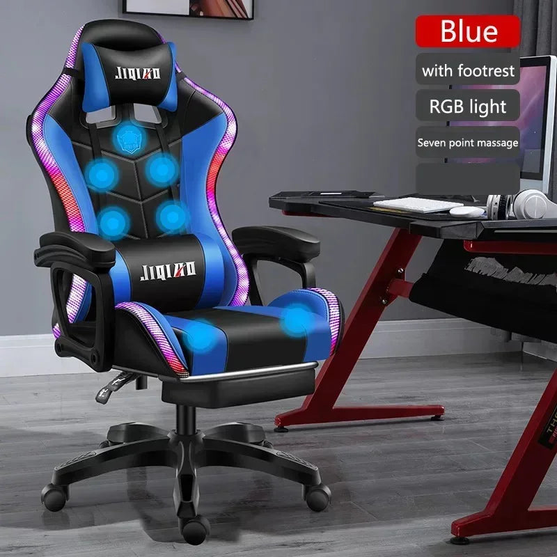 High quality gaming chair RGB light office chair gamer computer  Ergonomic swivel chair Massage Recliner New gamer chairs