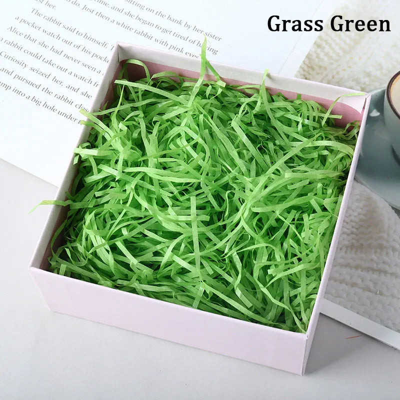 100g Colorful Raffia Shredded Paper Candy Boxes DIY Gift Box Filling Material Tissue Party Gift Packaging Filler Decor