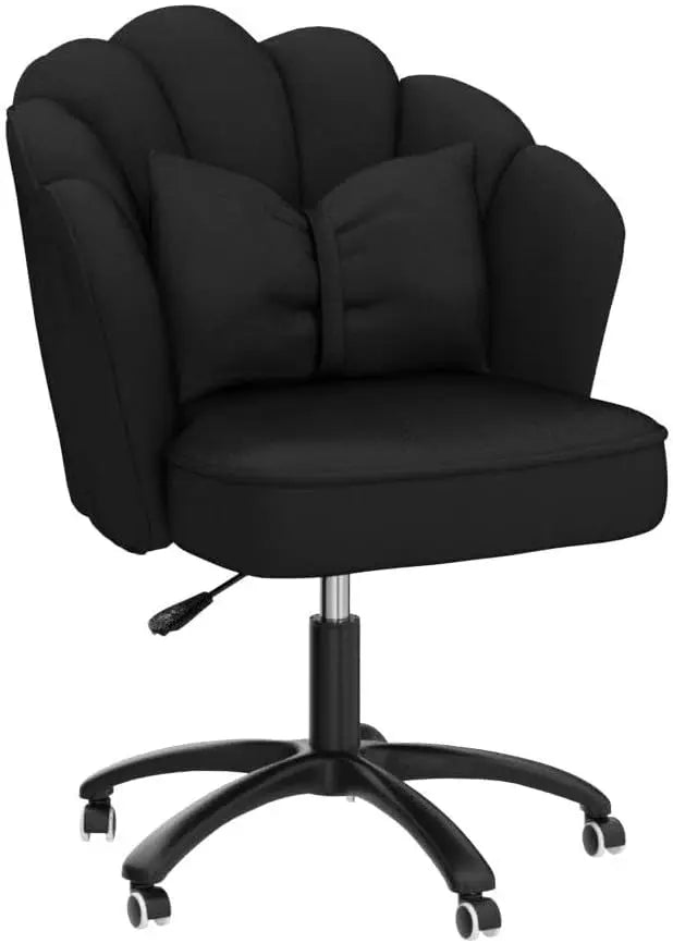 Velvet Home Office Butterfly Chairs with Bow Cushion