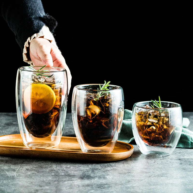 Heat-Resistant Double Wall Glass Cup