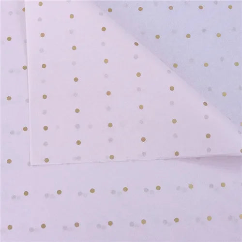 10 Sheets/lot 50*70 Cm Gift Wrapping Paper DIY Handmade Craft Star Love Dot Pattern Tissue Paper Floral Packaging Material