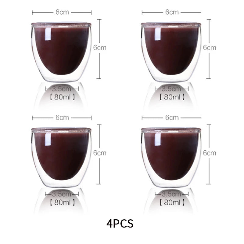 Heat-Resistant Double Wall Glass Cup