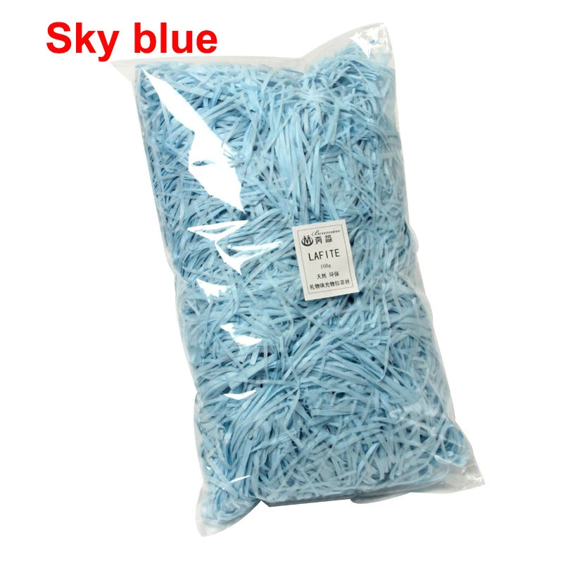 DIY Paper Raffia Shredded Paper Decor Confetti Wedding Birthday Christmas Gift Box Filling Material Tissue Packaging Filler