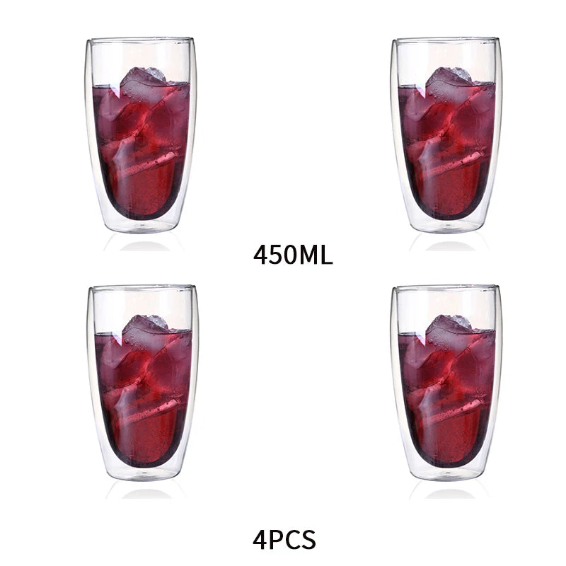 Heat-Resistant Double Wall Glass Cup
