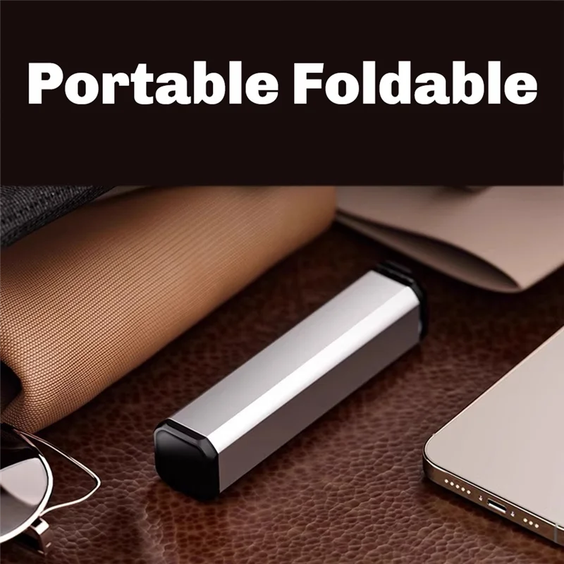 Airplane Travel Essentials Adjustable Phone Stand 360° Rotation Foldable Hook Pocket Size For Desk Tray Table-N36R